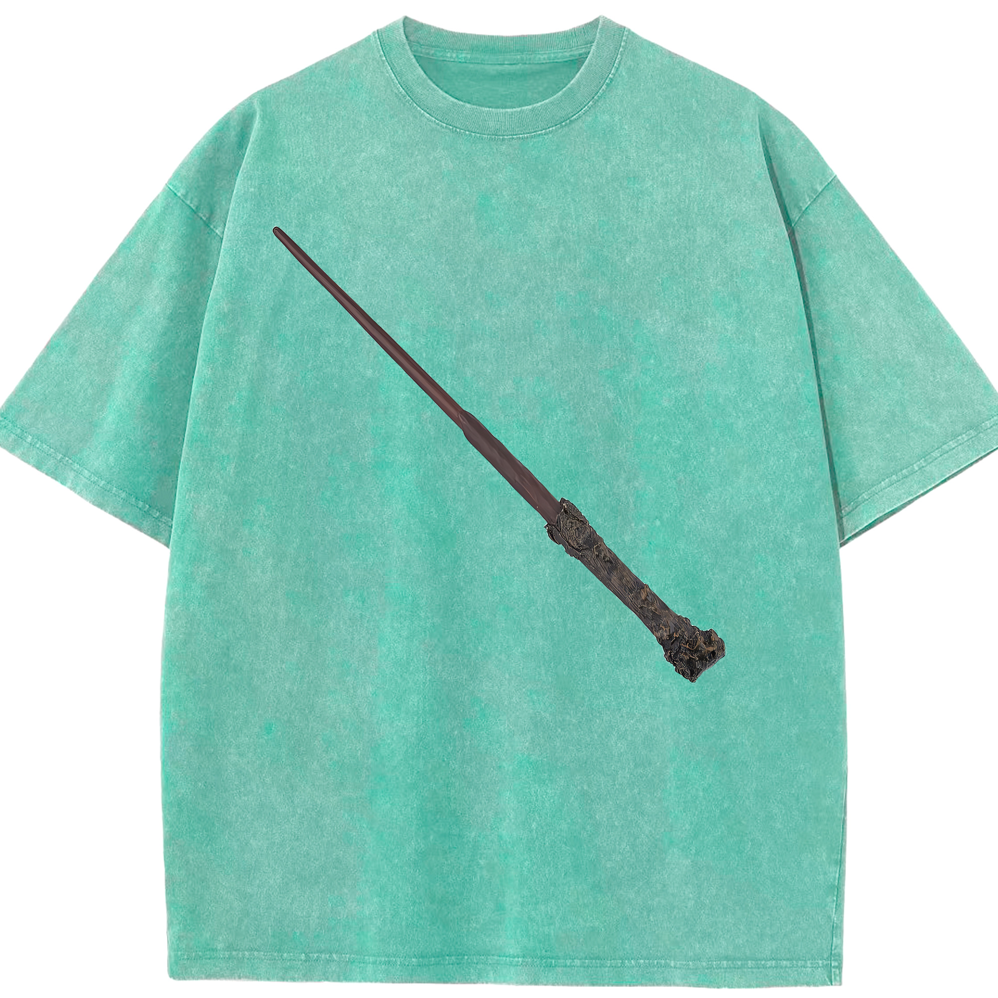 （画像用） Harry Potter ハリー・ポッターシリーズ 綿100% ヴィンテージ風 半袖Tシャツ（フロントプリント）